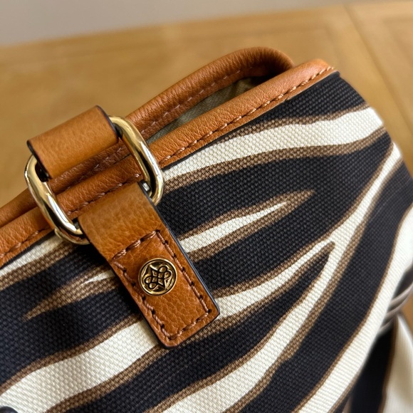 Antonio Melani Zebra Print Canvas Purse - Picture 11 of 11